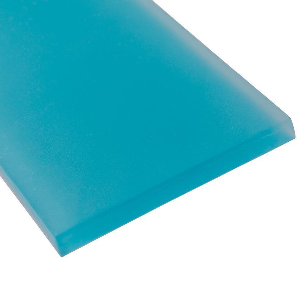 Glacier Laguna Blue 3X12 Frosted Glass Tile | Tile Club