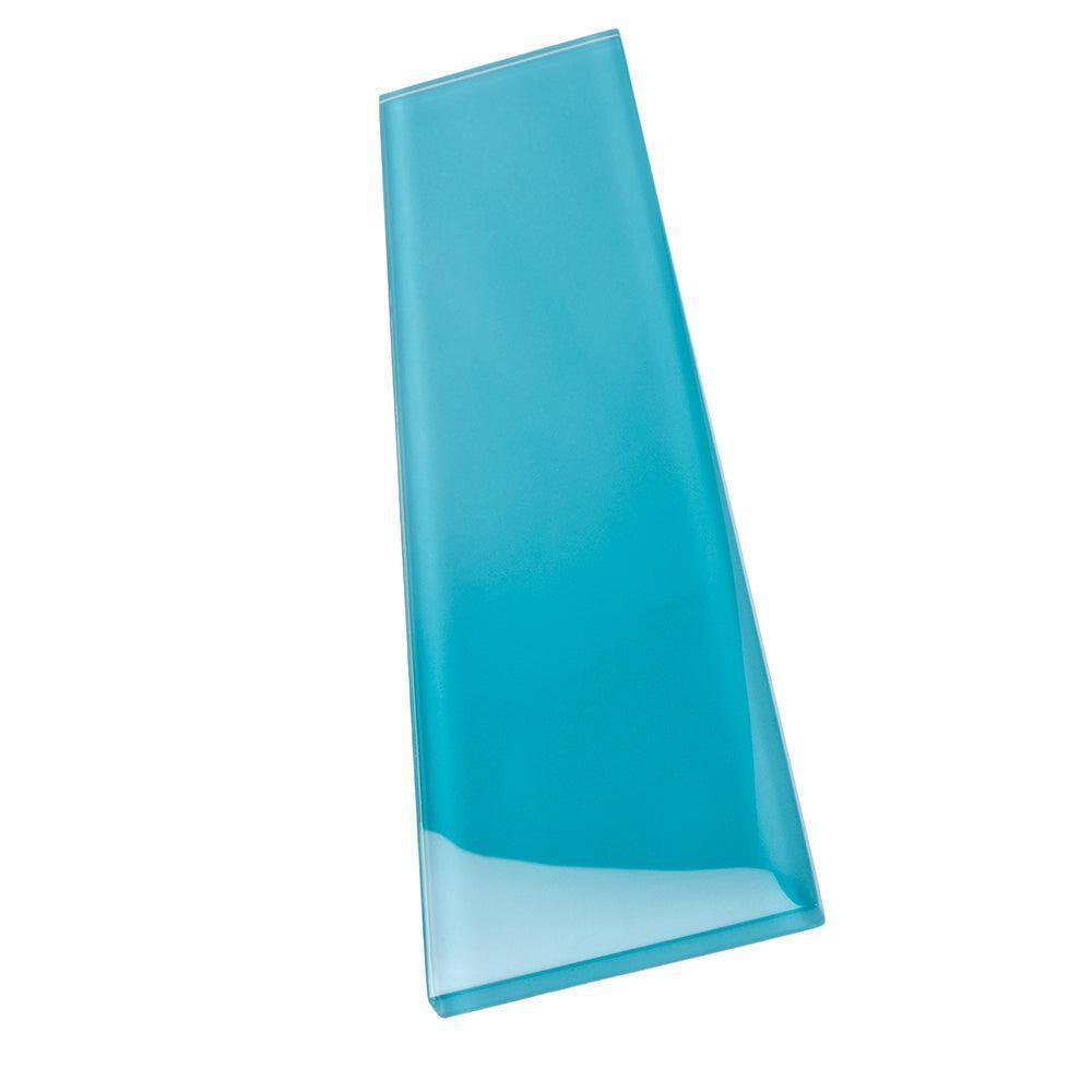 Glacier Laguna Blue 3X12 Polished Glass Tile | Tile Club