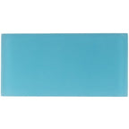 Glacier Laguna Blue 3X6 Frosted Glass Tile Position: 1