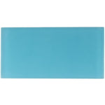 Glacier Laguna Blue 3X6 Frosted Glass Tile Sample