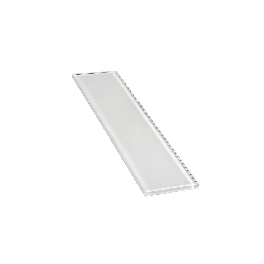 Glacier Pure White 3X12 Polished Glass Tile | Tile Club