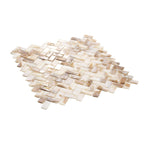 Seashell Dreams Herringbone Mosaic Tile | Tile Club