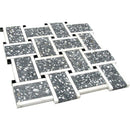 Gray and White Terrazzo Basket Weave Mosaic Tile | Tile Club