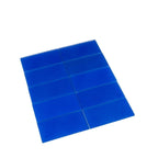 Glacier Cobalt Blue 3X6 Frosted Glass Subway Tile | Tile Club