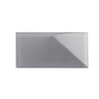 GLACIER DARK GRAY 3" x 6" POLISHED GLASS TILE