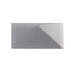 GLACIER DARK GRAY 3" x 6" POLISHED GLASS TILE Sample