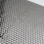 Metallic Silver Buttons Porcelain Penny Round Tile | Tile Club