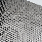 Metallic Silver Buttons Porcelain Penny Round Tile | Tile Club