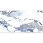 Rectangle Crash Blue 36x72 Polished Calacatta Porcelain Tile | Tile Club