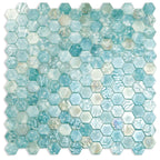 Coastal Dreams Hexagon Glass Mosaic Tile | Tile Club