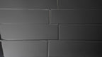 Glacier Black 4X16 Polished Glass Tile | Tile Club