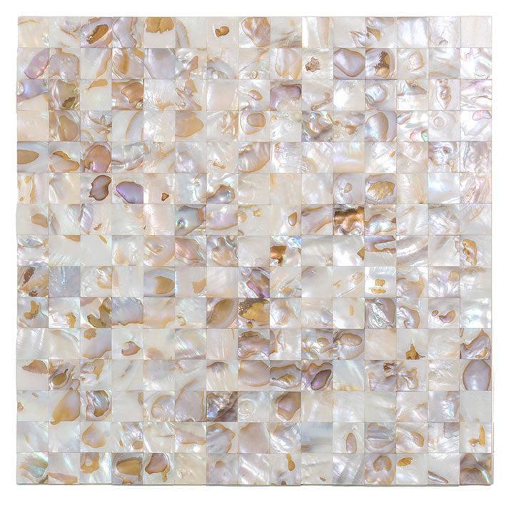 Seashell Dreams Square Mosaic Tile