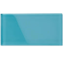 Glacier Laguna Blue 3X6 Polished Glass Tile