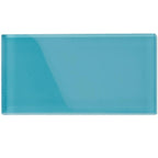 Glacier Laguna Blue 3X6 Polished Glass Tile