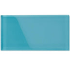 Glacier Laguna Blue 3X6 Polished Glass Tile