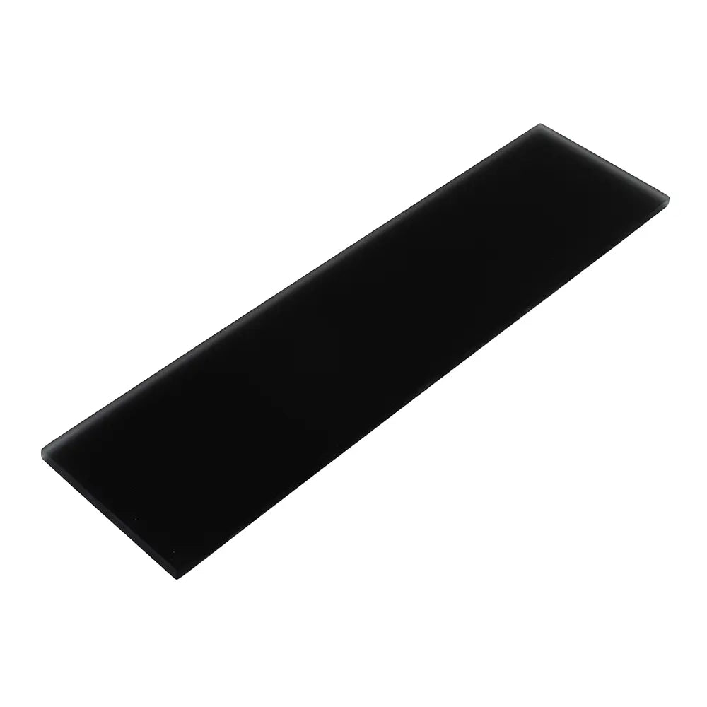 Glacier Black 4X16 Frosted Glass Tile | Tile Club