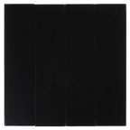 Glacier Black 4X16 Frosted Glass Tile | Tile Club