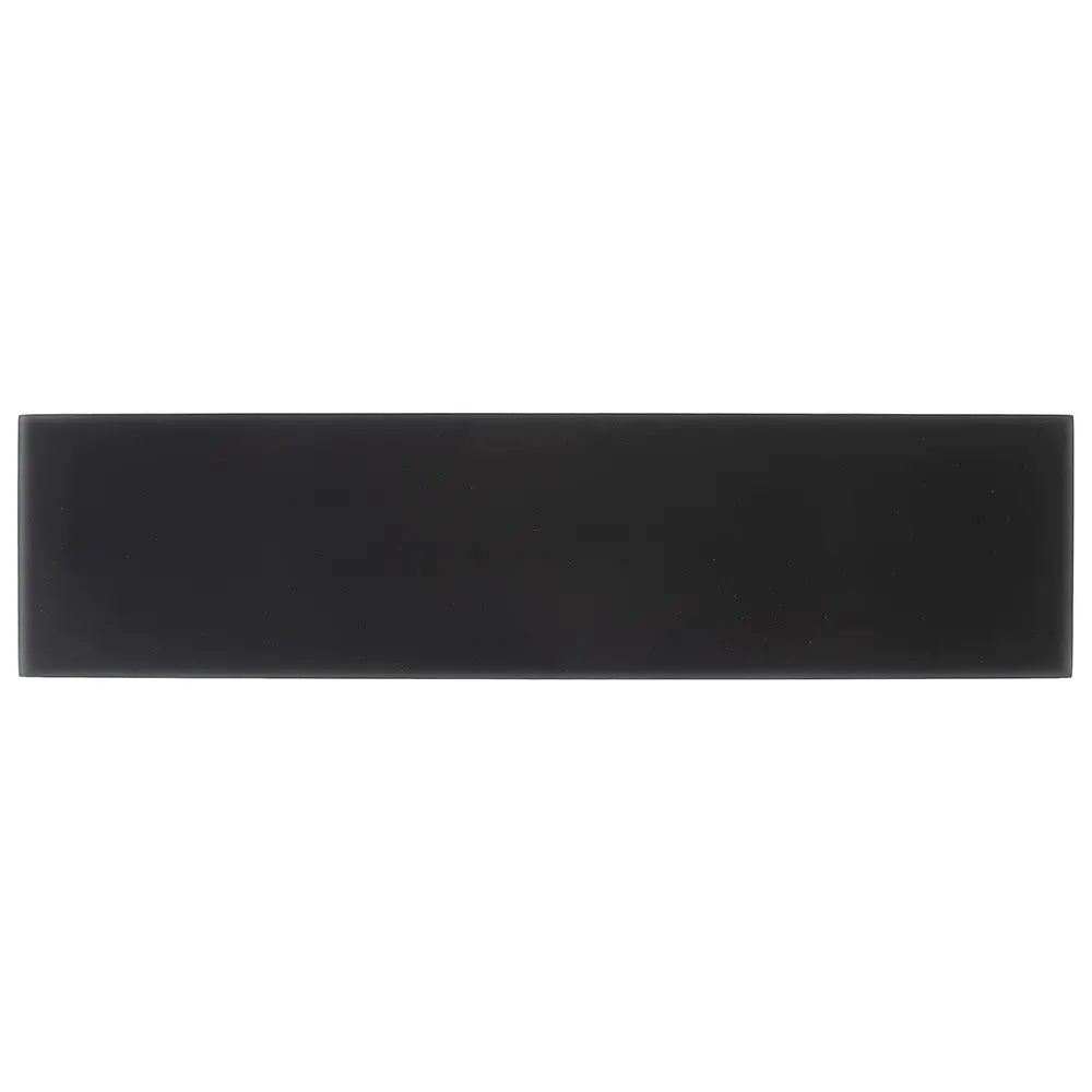 Glacier Black 4X16 Frosted Glass Tile | Tile Club