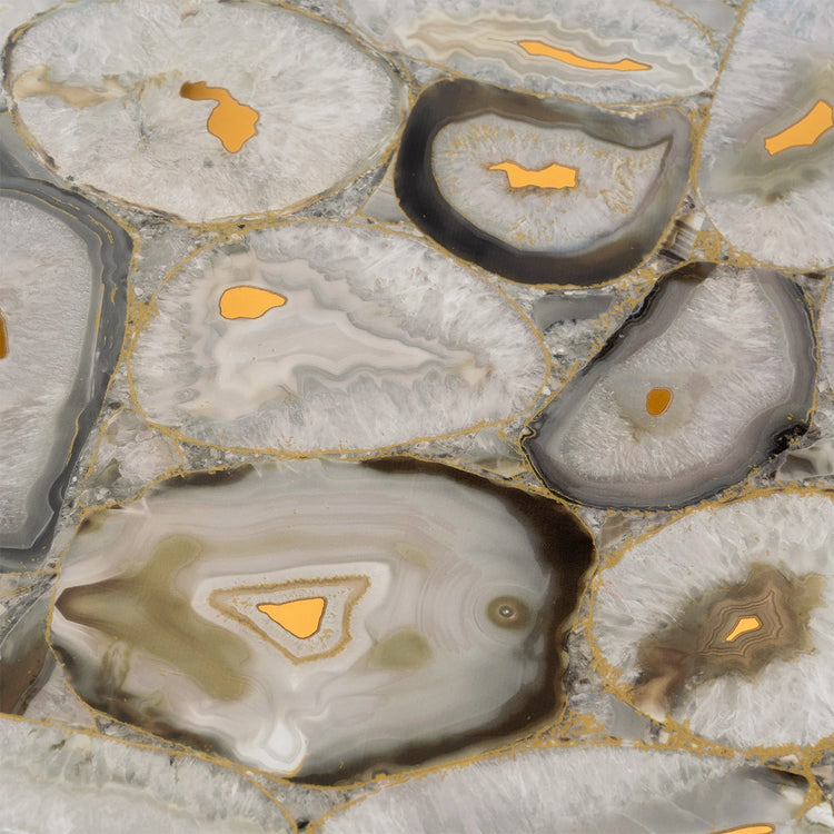 Geode Tile Preciosa Beige Geode and Gold Porcelain Tile | Accent Wall Decor | Tile ...