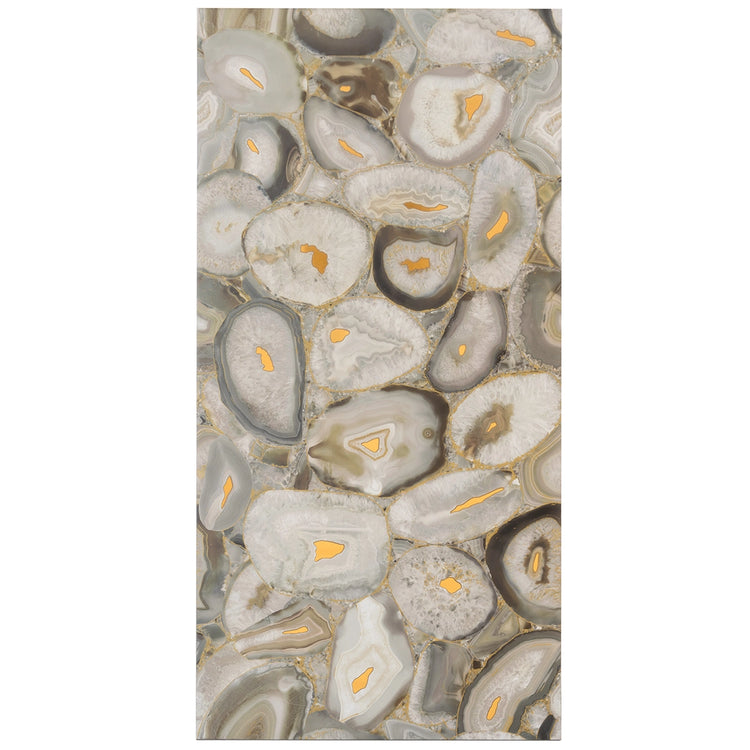 Preciosa Beige Geode and Gold Porcelain Tile | Tile Club