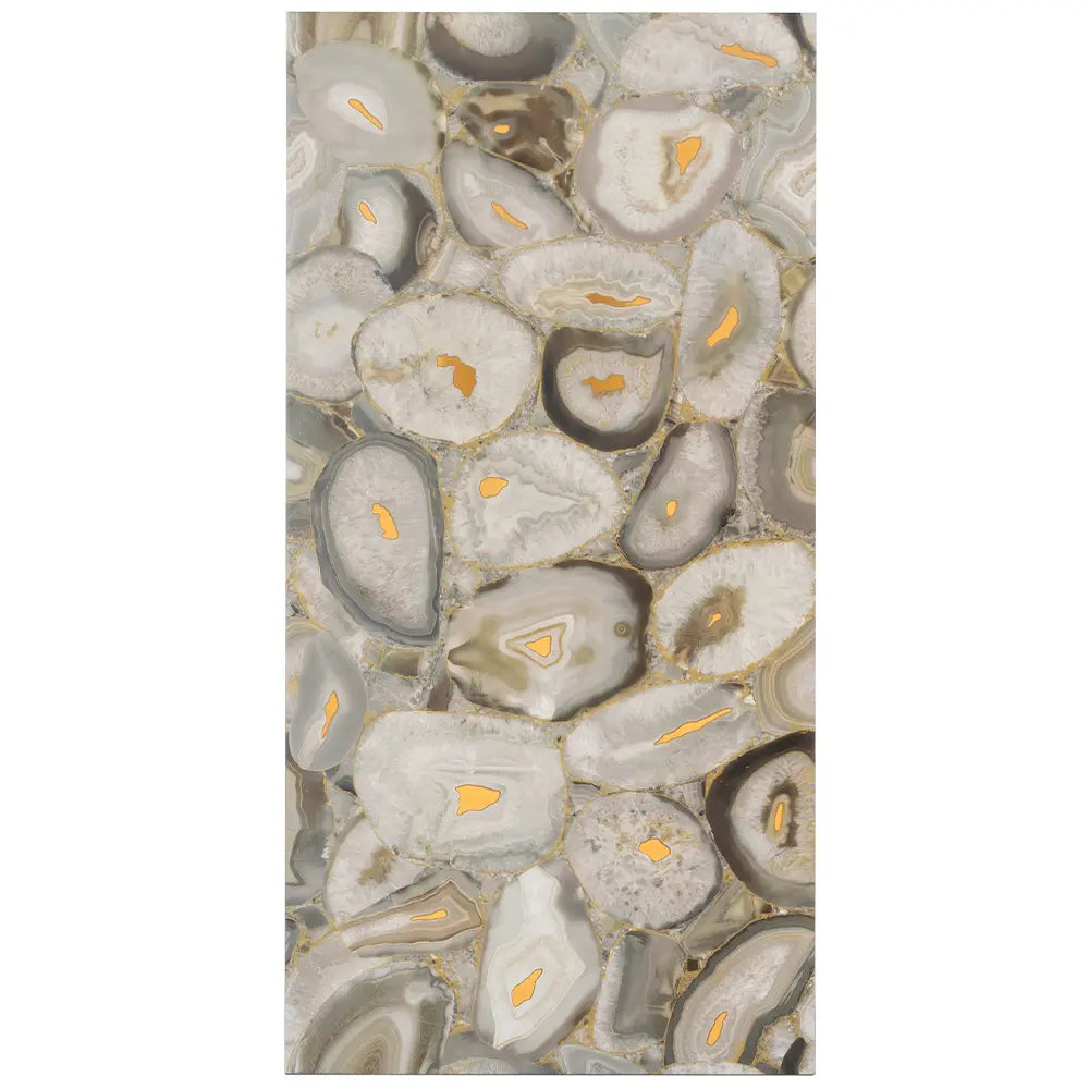 Preciosa Beige Geode and Gold Porcelain Tile | Tile Club