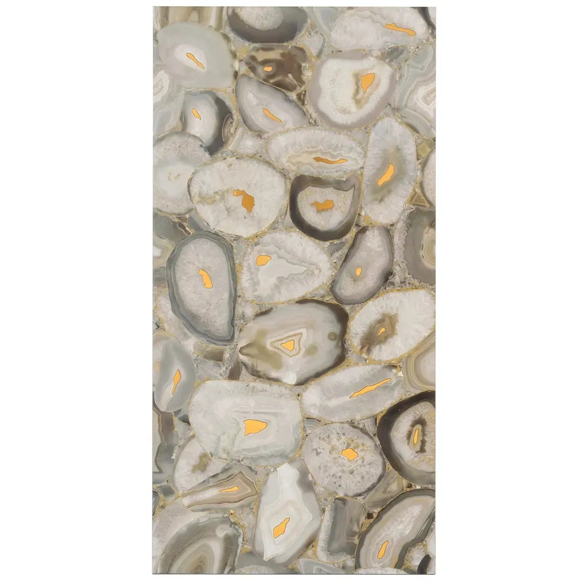Preciosa Beige Geode and Gold Porcelain Tile | Tile Club