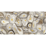 Preciosa Beige Geode and Gold Porcelain Tile Sample | Tile Club