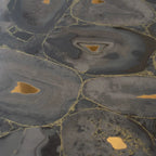 Preciosa Black Geode and Gold Porcelain Tile | Tile Club