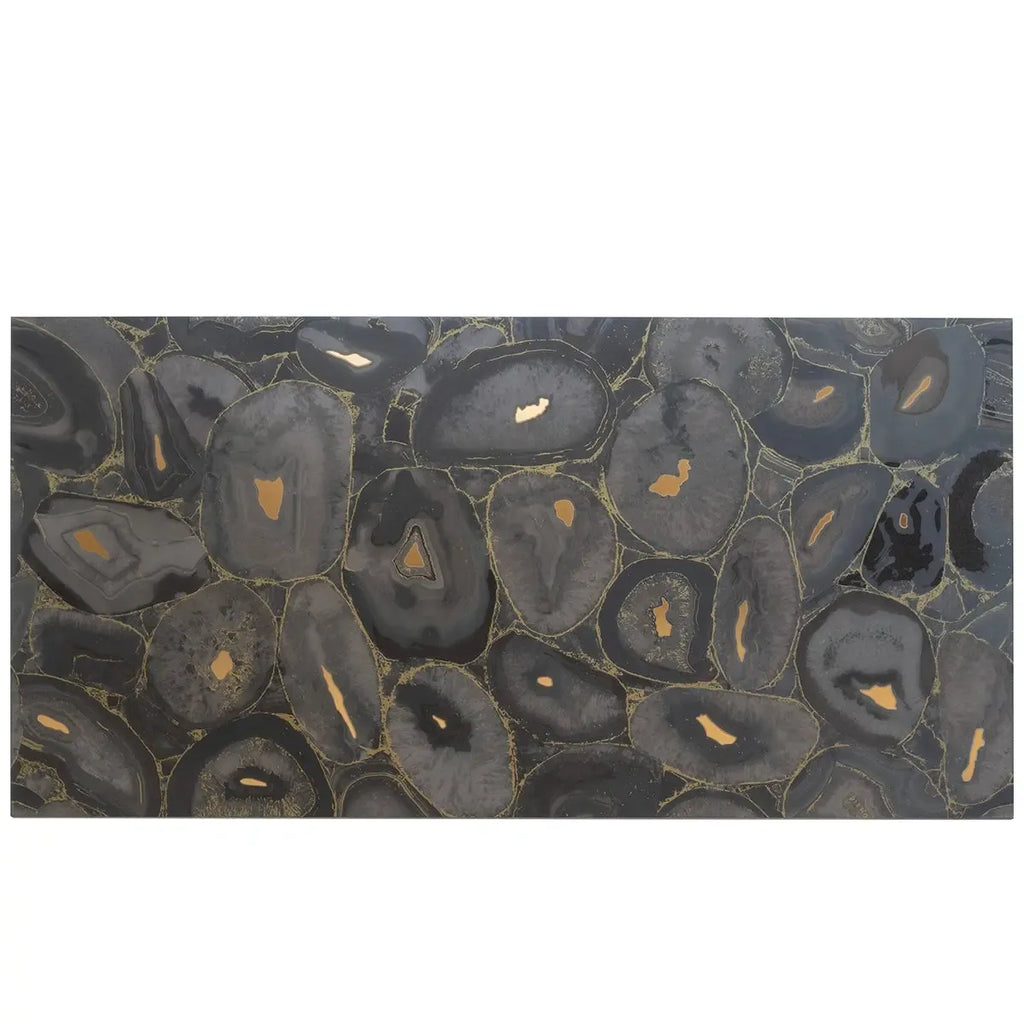 Preciosa Black Geode and Gold Porcelain Tile | Tile Club