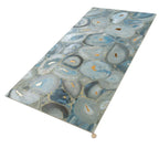 Preciosa Blue Geode and Gold Porcelain Tile | Tile Club