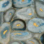 Preciosa Blue Geode and Gold Porcelain Tile | Tile Club