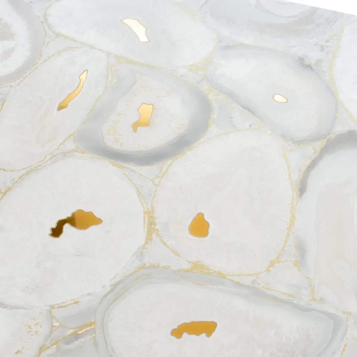 Preciosa White Geode and Gold Porcelain Tile | Tile Club