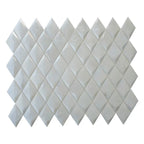Prism Pearl Beveled Diamond Cast Glass Mosaic Tile | Tile Club