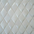 Prism Pearl Beveled Diamond Cast Glass Mosaic Tile | Tile Club