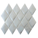 Prism Pearl Beveled Diamond Cast Glass Mosaic Tile | Tile Club