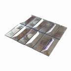 Prism Storm Beveled Brick Cast Glass Mosaic Tile | Tile Club