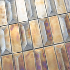 Prism Storm Beveled Brick Cast Glass Mosaic Tile | Tile Club