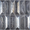 Prism Storm Beveled Brick Cast Glass Mosaic Tile