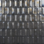 Prism Storm Beveled Brick Cast Glass Mosaic Tile | Tile Club