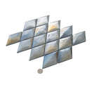 Prism Storm Beveled Diamond Cast Glass Mosaic Tile | Tile Club