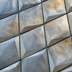 Prism Storm Beveled Diamond Cast Glass Mosaic Tile | Tile Club