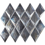 Prism Storm Beveled Diamond Glass Mosaic Tile Sample