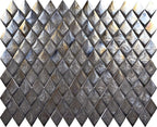 Prism Storm Beveled Diamond Cast Glass Mosaic Tile | Tile Club