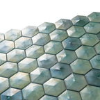 Prism Jade Beveled Hexagon Cast Glass Mosaic Tile | Tile Club