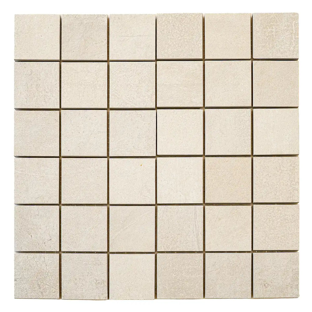 Velo Ivory Porcelain Mosaic Tile