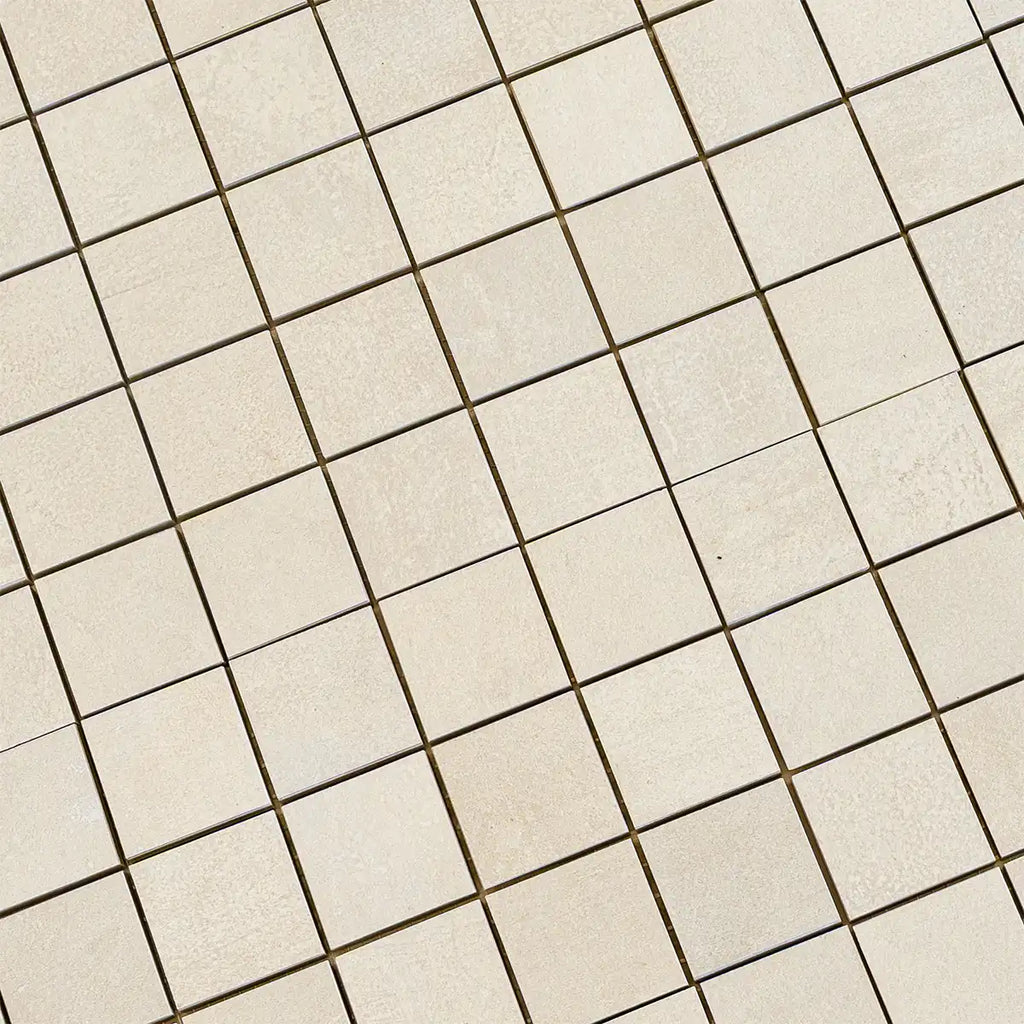 Velo Ivory Porcelain Mosaic Tile