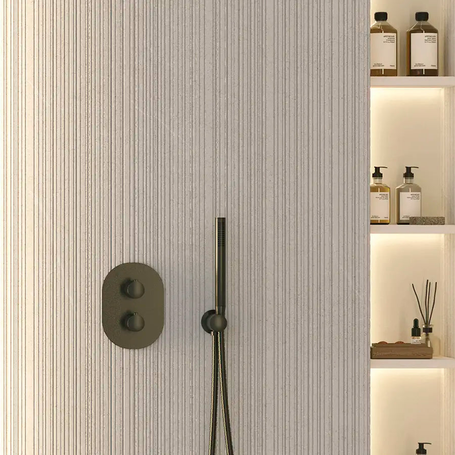 Valmira Cloud Fluted Porcelain Tile 24x48 | Tile Club