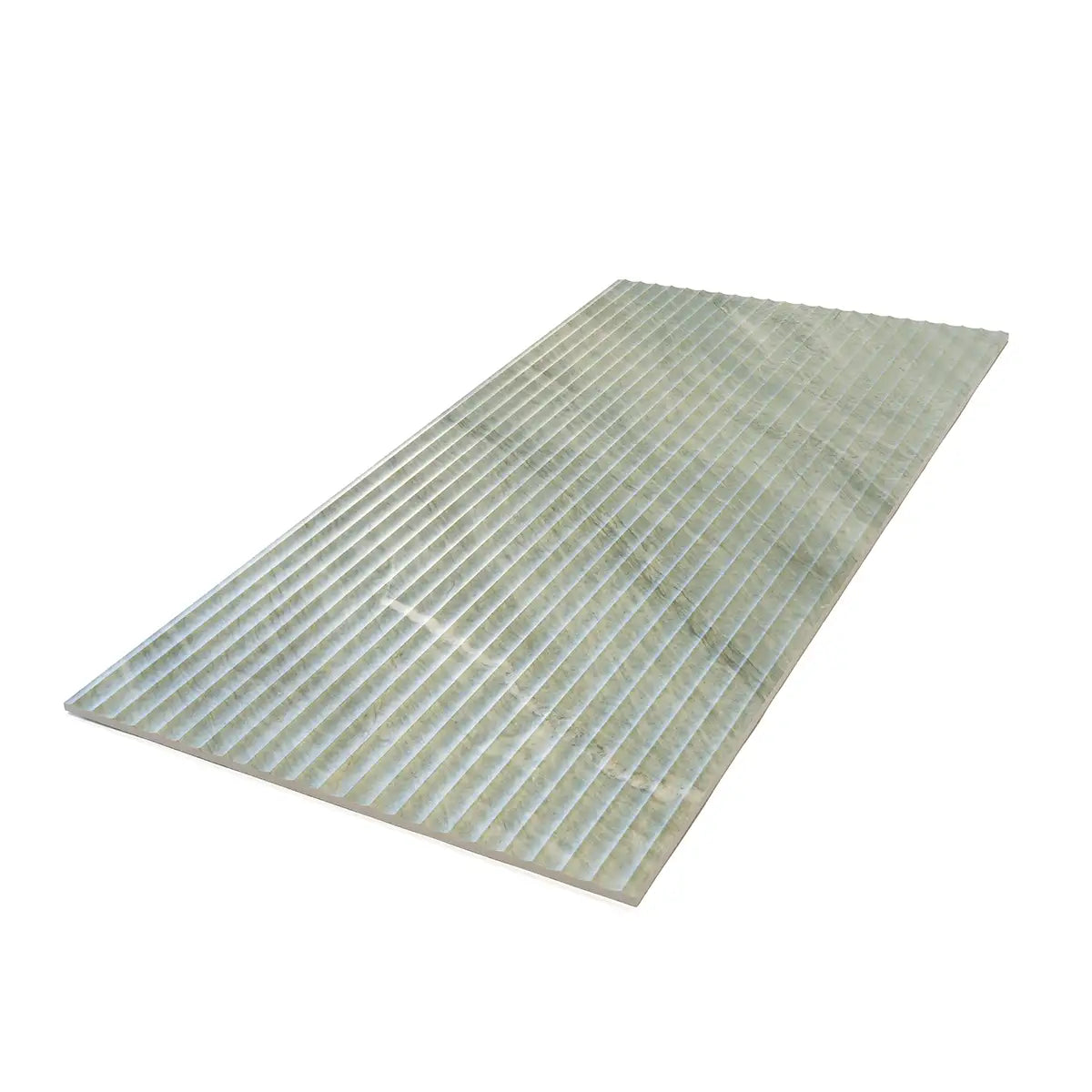 Valmira Green Fluted Porcelain Tile 24x48 Sample