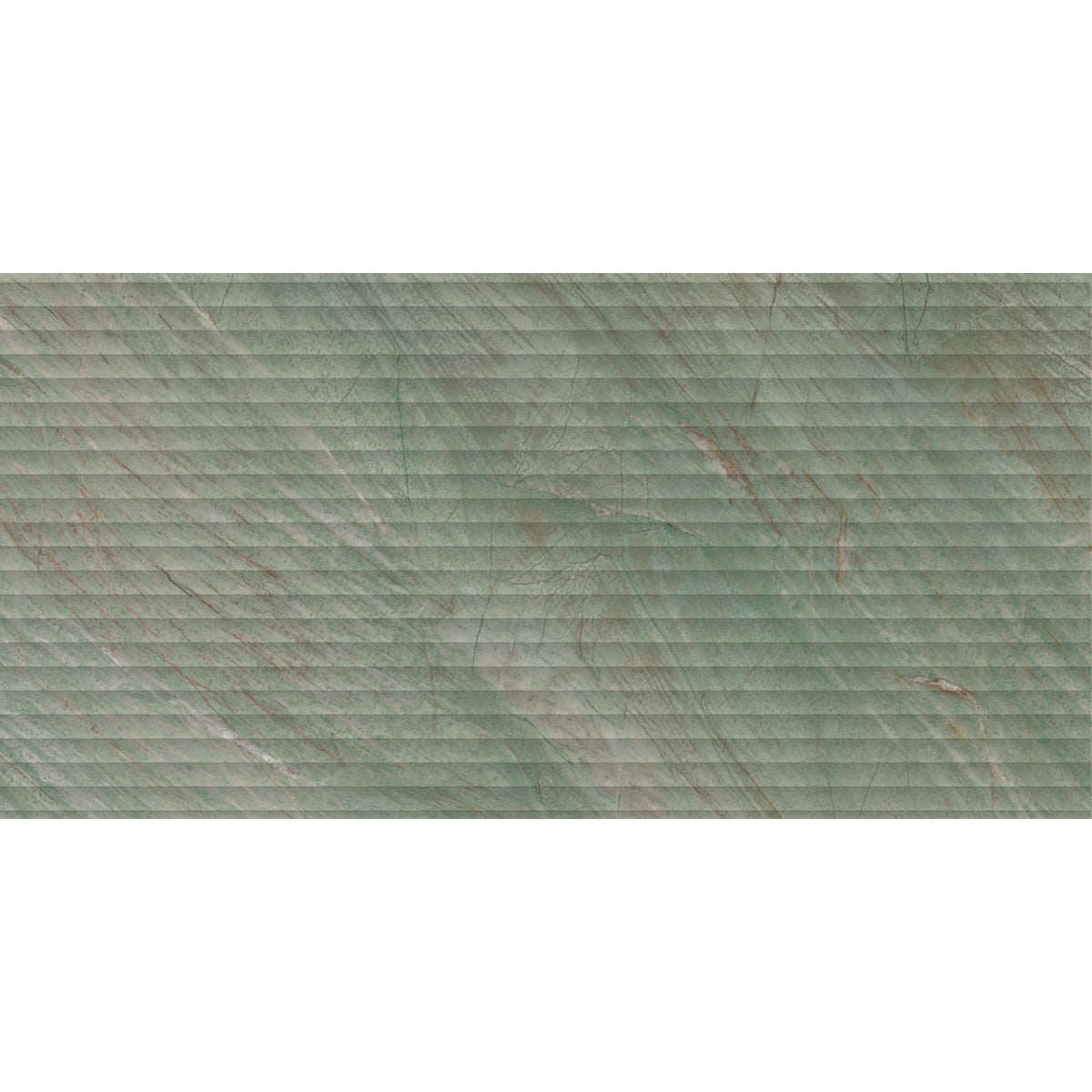 Valmira Green Fluted Porcelain Tile 24x48 | Tile Club