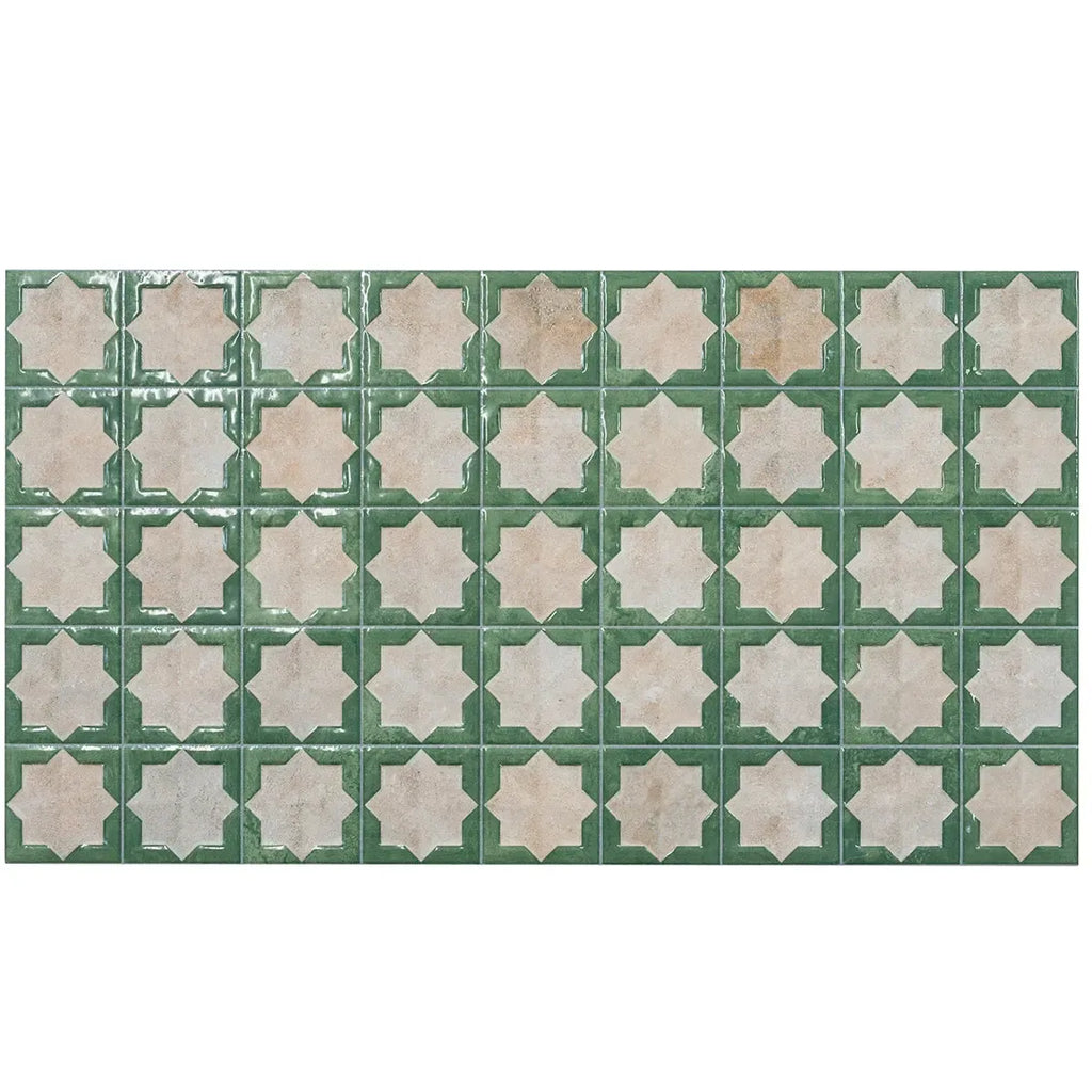 Sultana Celeste Green Porcelain Tile 12x22 | Tile Club